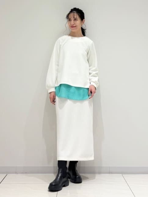 kayoさんの「INDIVI｜【コットン】シャツ切り替えカットソー」を使ったコーディネート