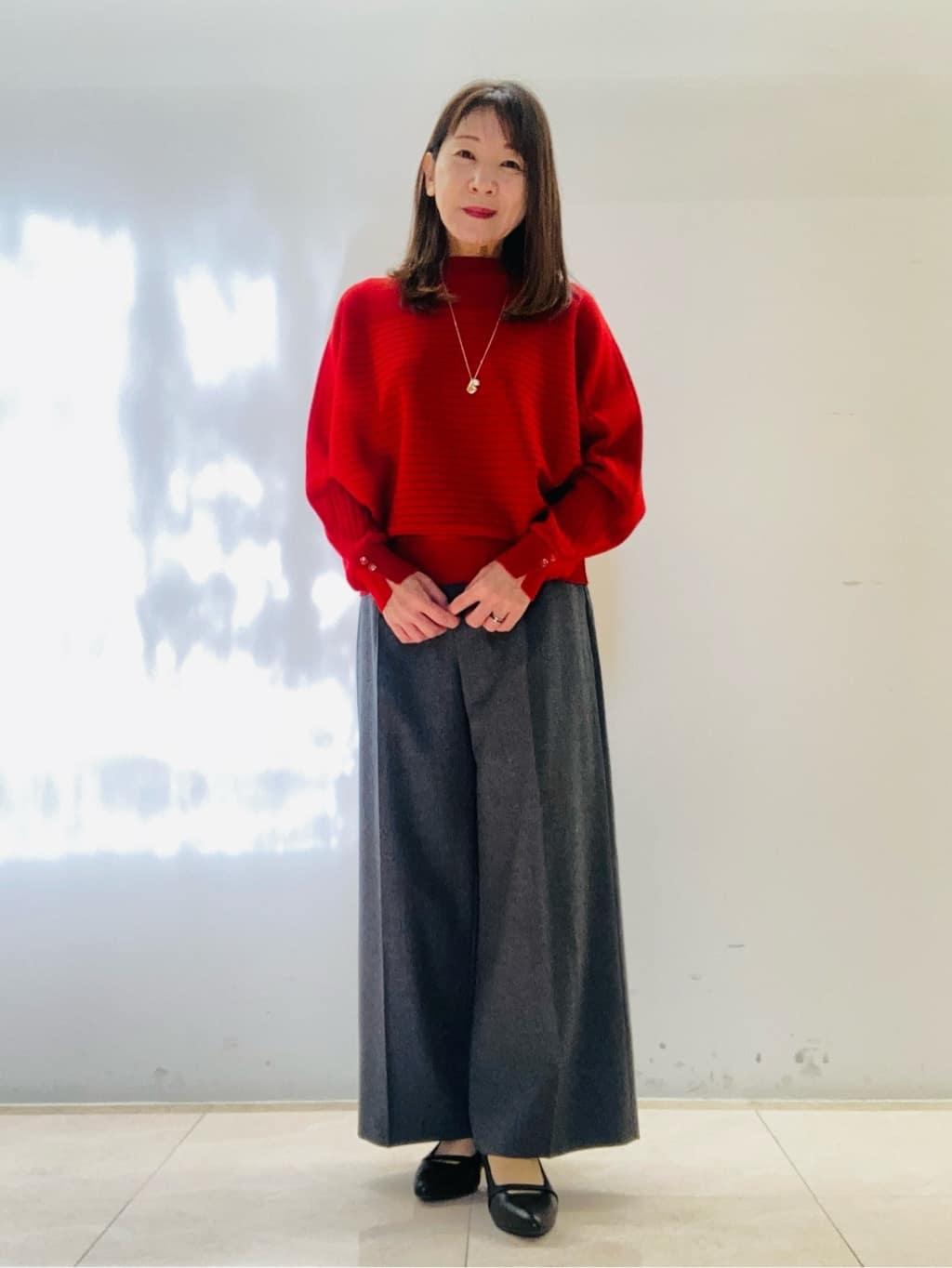 kurodaさんの「Reflect｜【秋映え／ゆったり着られる◎】ドルマンシルエットニット」を使ったコーディネート