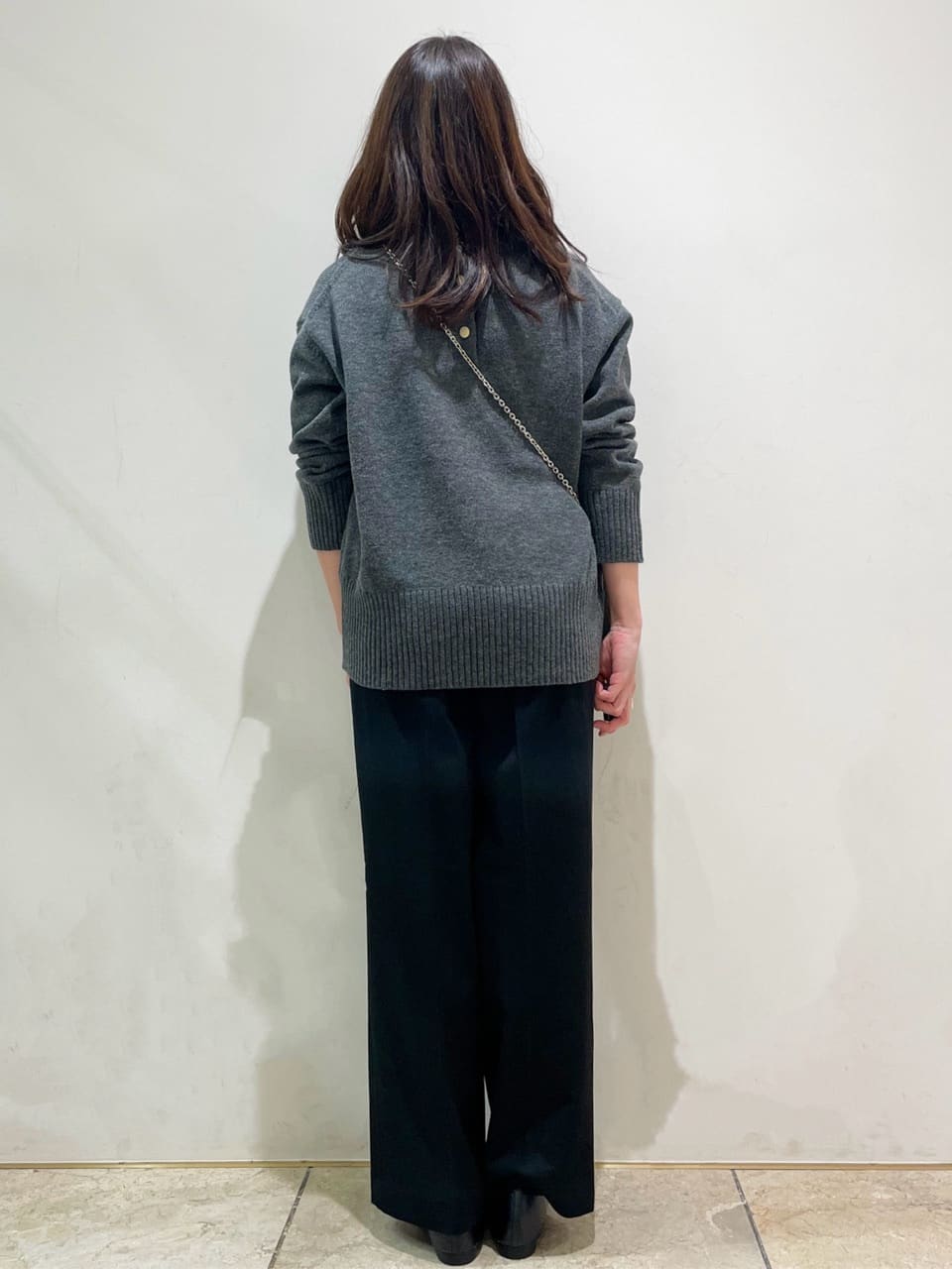 ともも。さんの「OPAQUE.CLIP｜ウォームタッチ イージーワイドパンツ【洗濯機洗OK／ストレッチ】≪SS～LL≫」を使ったコーディネート