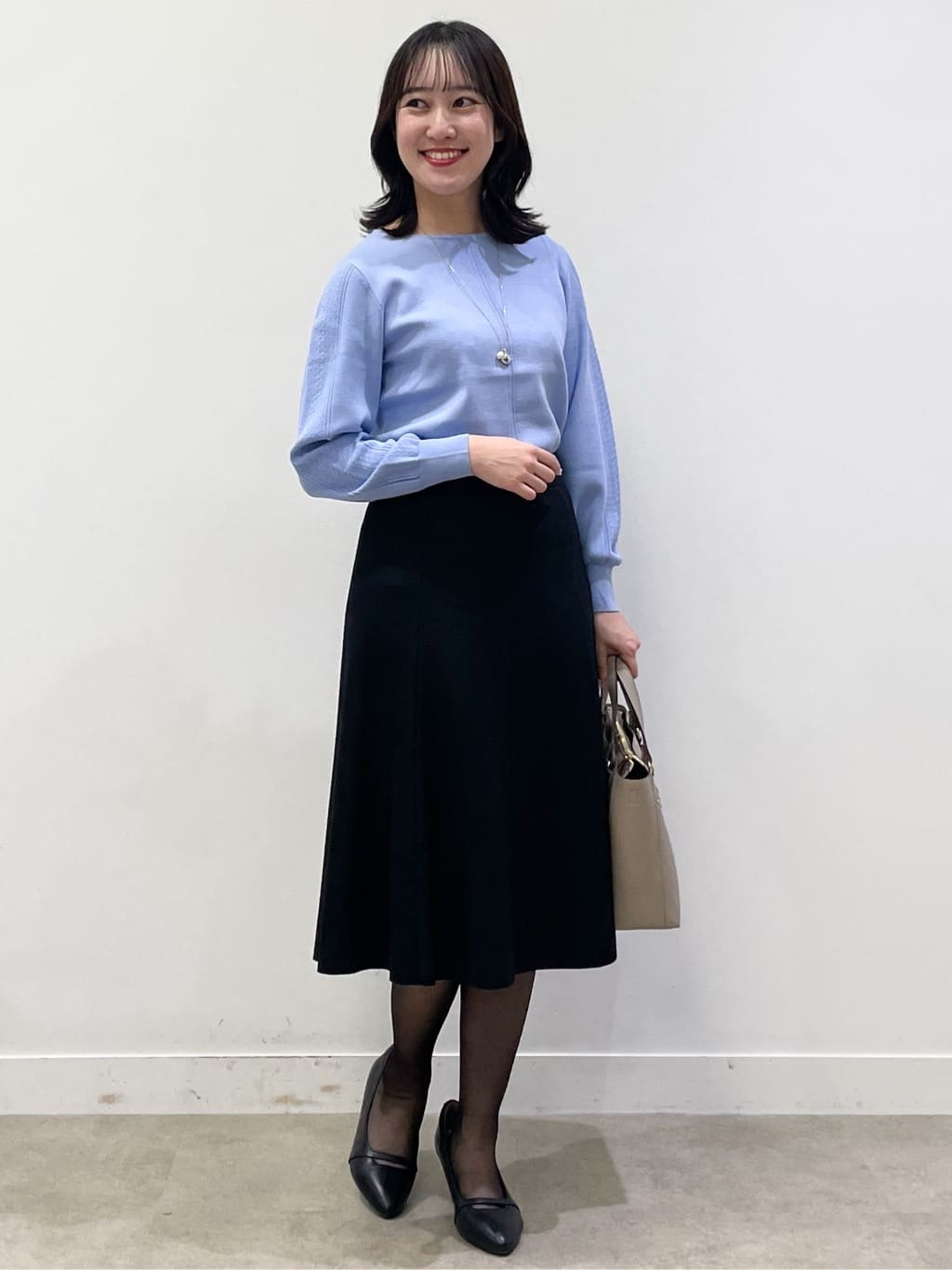 yukariさんの「Reflect｜【選べる6色／長く着られる◎】ボートネックニット」を使ったコーディネート