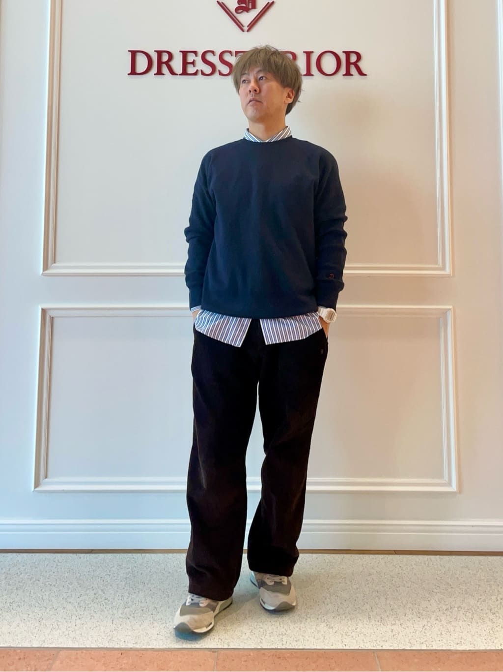 SAGARIさんの「DRESSTERIOR｜◆THOMAS MASON ストライプシャツ」を使ったコーディネート