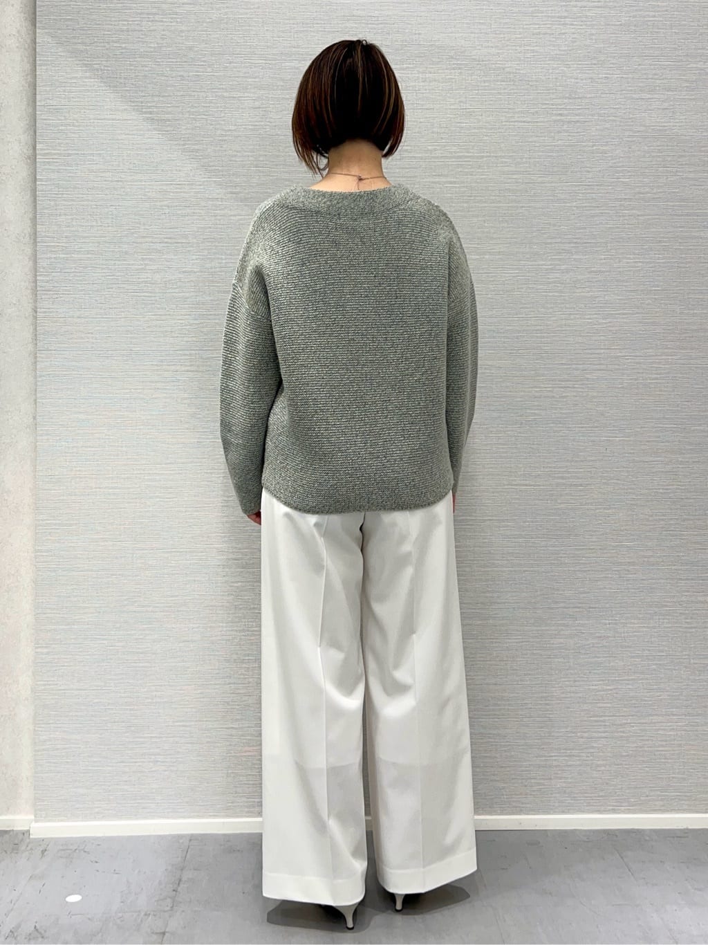 Shinakoさんの「UNTITLED｜【洗える／大人ラメ】カラーMIXボトルネックニット」を使ったコーディネート