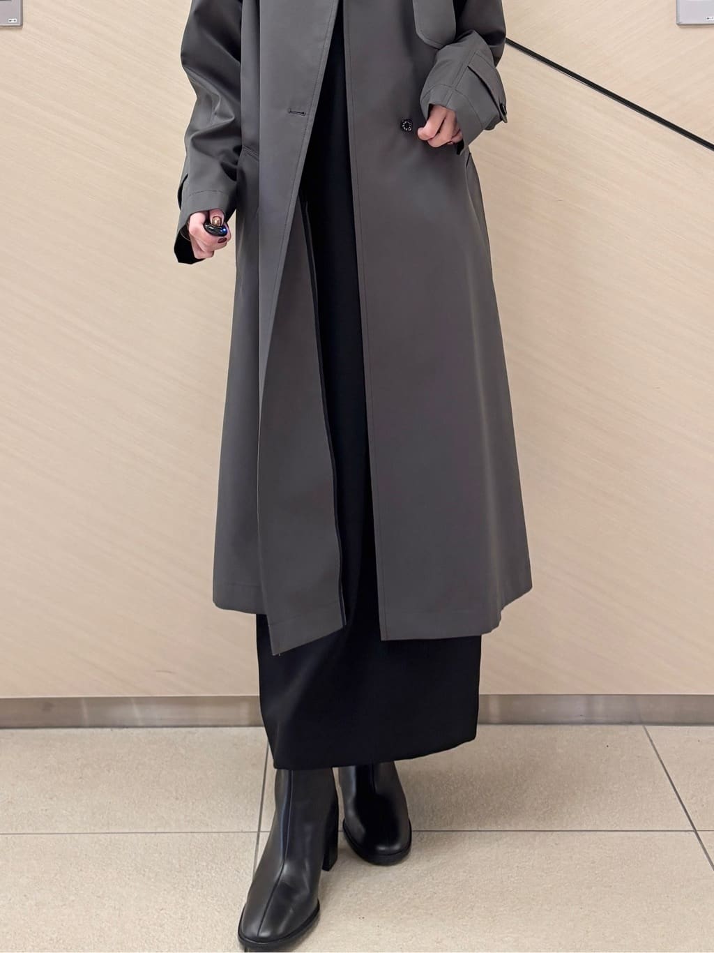 清水夏姫さんの「DRESSTERIOR｜◆【美人百花/モデル美香着用】コンフォートアイラインキャミワンピース」を使ったコーディネート
