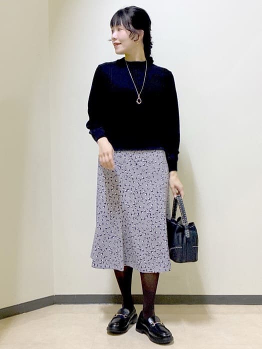  beni_gingerさんの「Reflect｜ソフトフレアプリントスカート」を使ったコーディネート