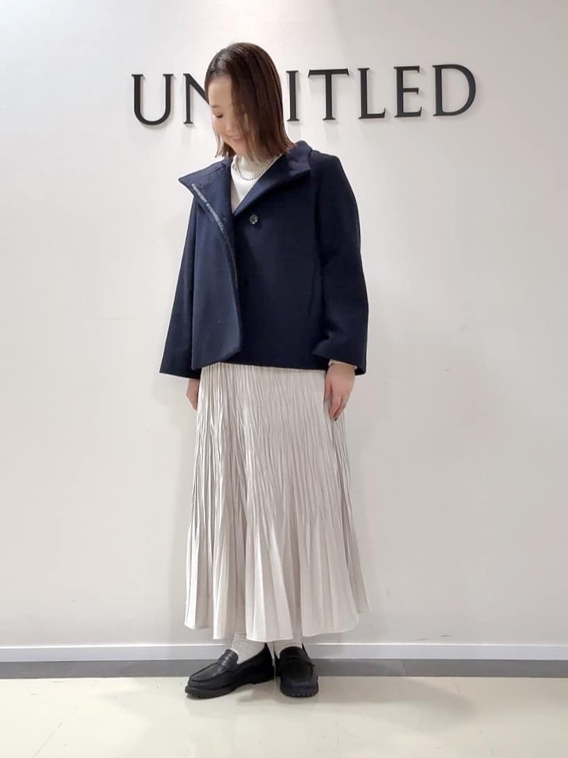 YUIさんの「UNTITLED｜【着回しが効く／オンオフアウター】ウールショートコート」を使ったコーディネート