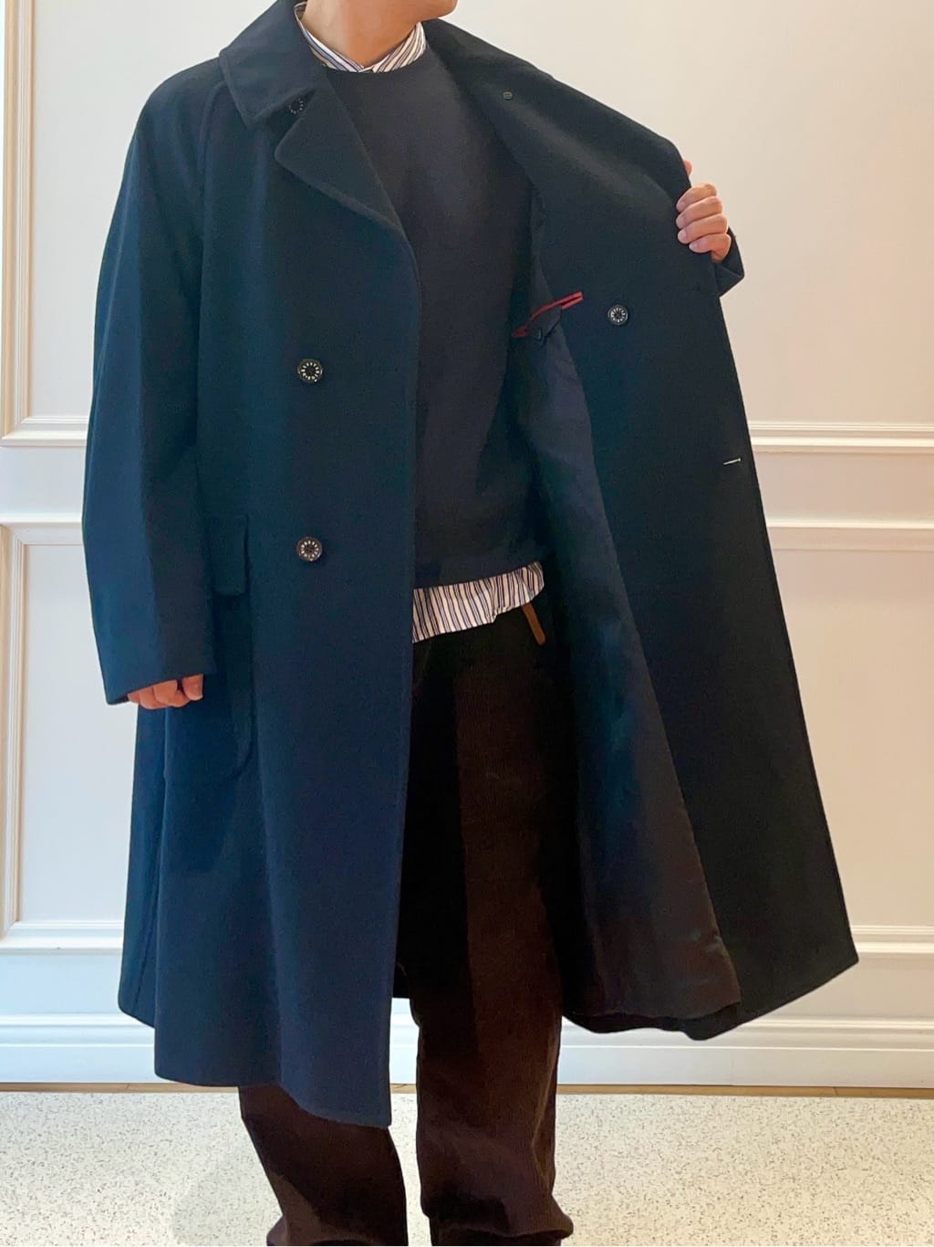SAGARIさんの「DRESSTERIOR｜◆THOMAS MASON ストライプシャツ」を使ったコーディネート