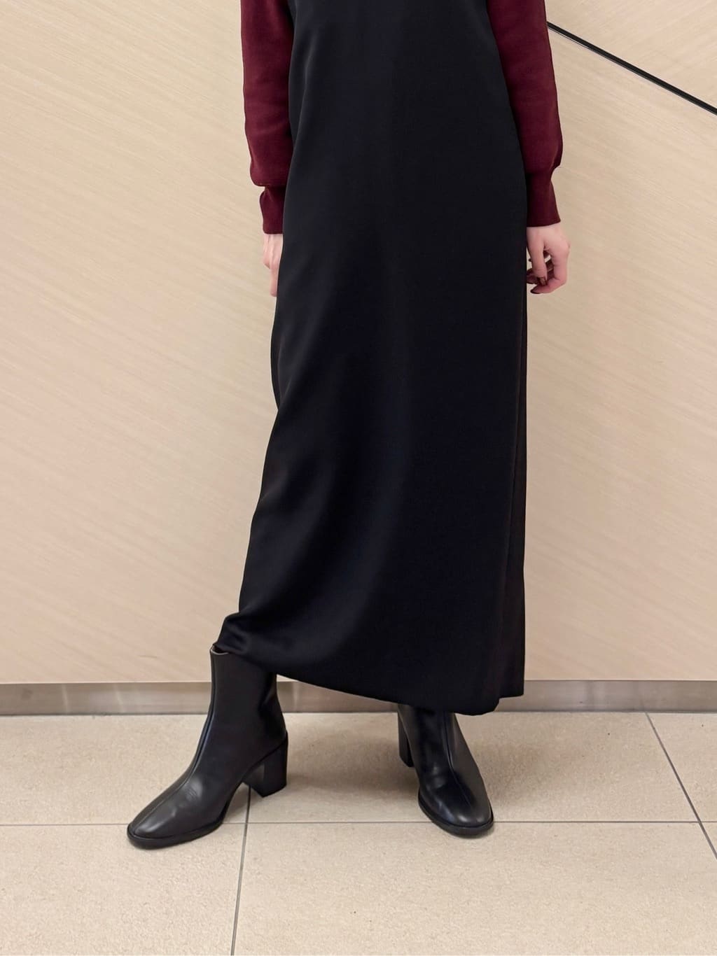 清水夏姫さんの「DRESSTERIOR｜アニージャカードニット」を使ったコーディネート