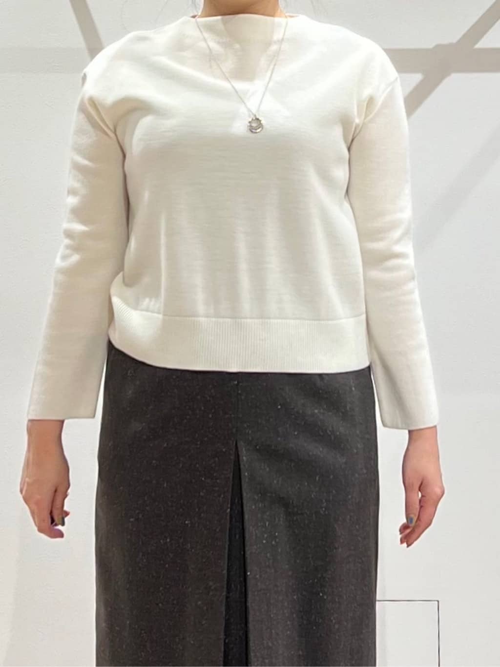 TOMOMIさんの「UNTITLED｜【洗える】モックネックミラノリブニット」を使ったコーディネート