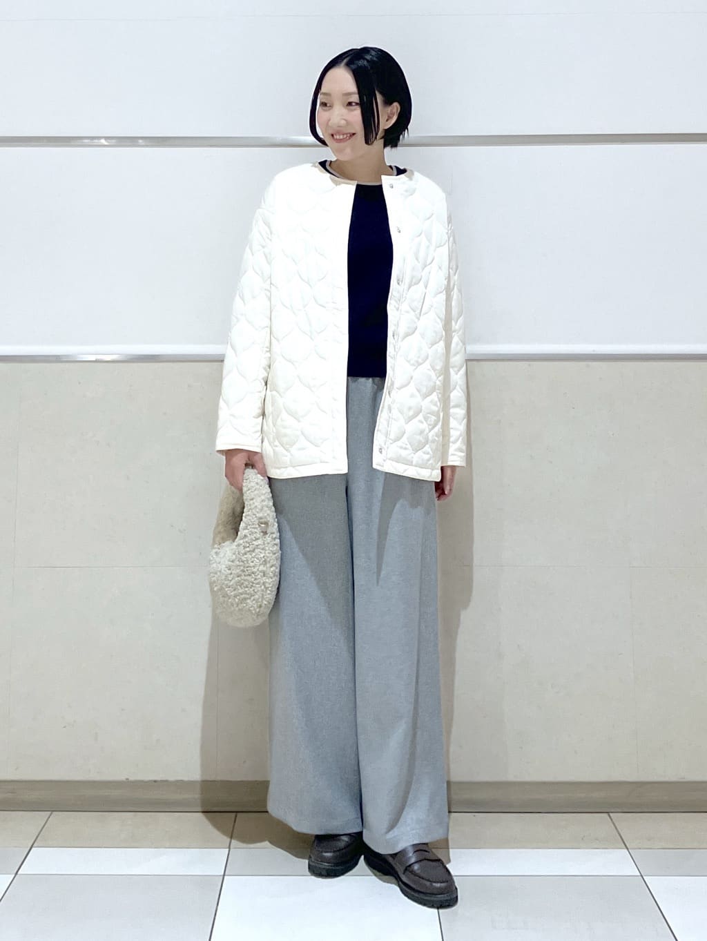 eriko さんの「Dessin｜【洗える】カシミヤブレンドスウェットライクニット」を使ったコーディネート