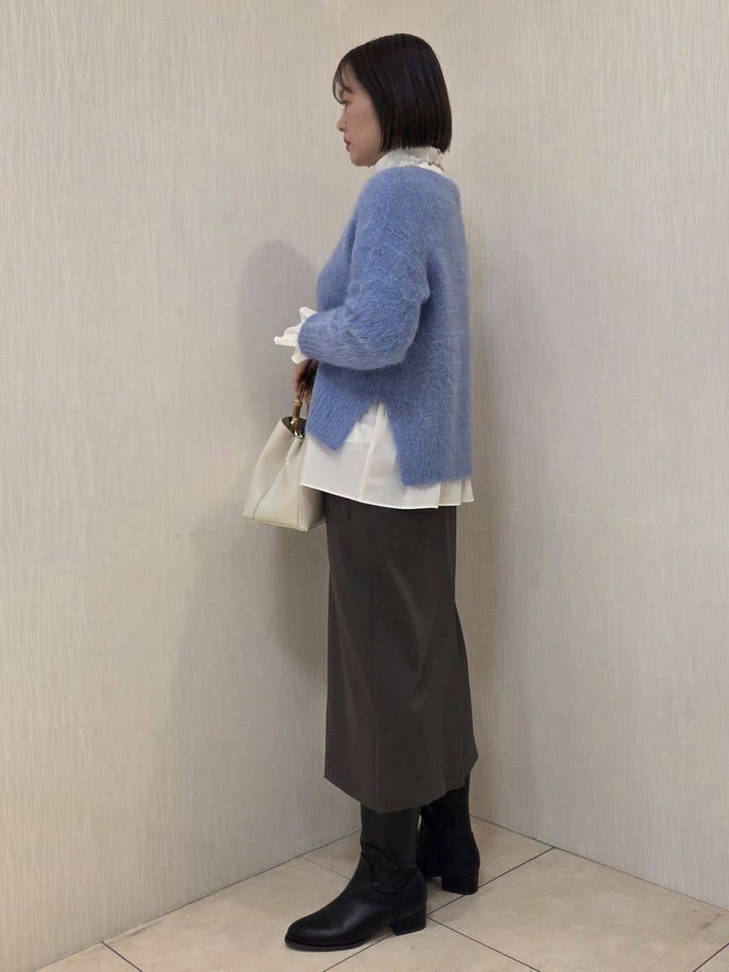 naokoさんの「UNTITLED｜◆【セレモニー/華やか】2WAYボウタイブラウス」を使ったコーディネート