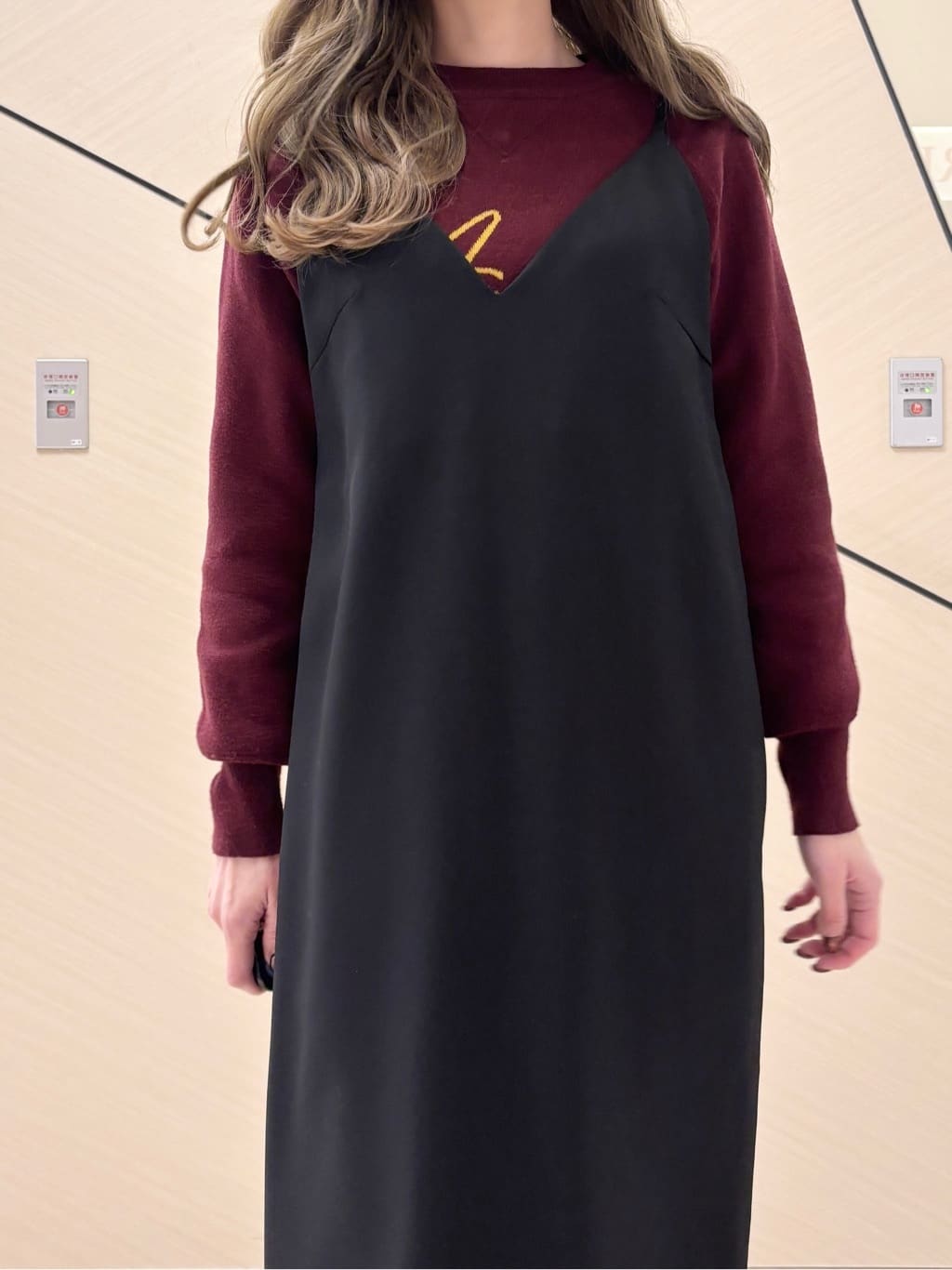 清水夏姫さんの「DRESSTERIOR｜アニージャカードニット」を使ったコーディネート