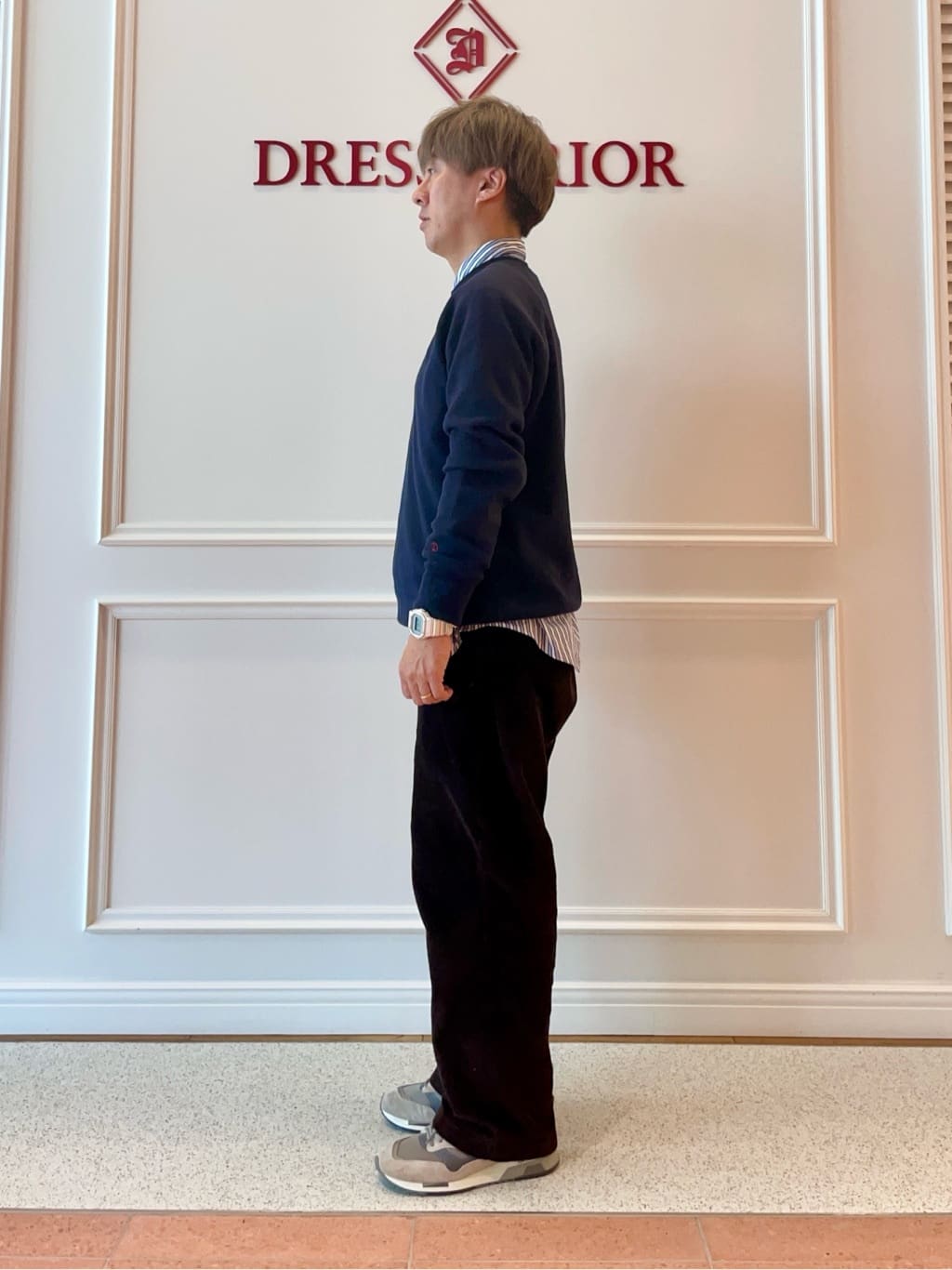 SAGARIさんの「DRESSTERIOR｜◆THOMAS MASON ストライプシャツ」を使ったコーディネート