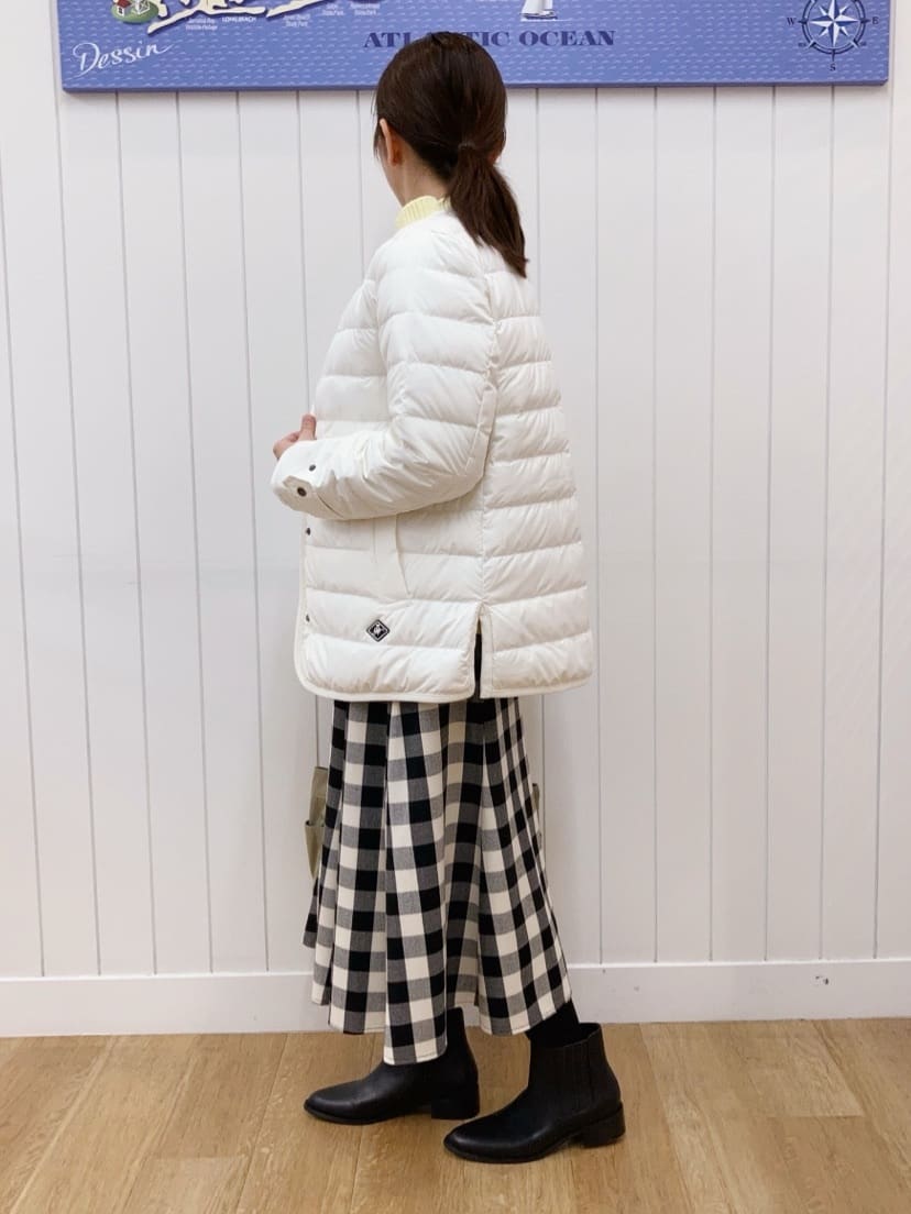 yoshiさんの「Dessin｜【撥水・2WAY】ミュラーダウンコートミドル丈」を使ったコーディネート