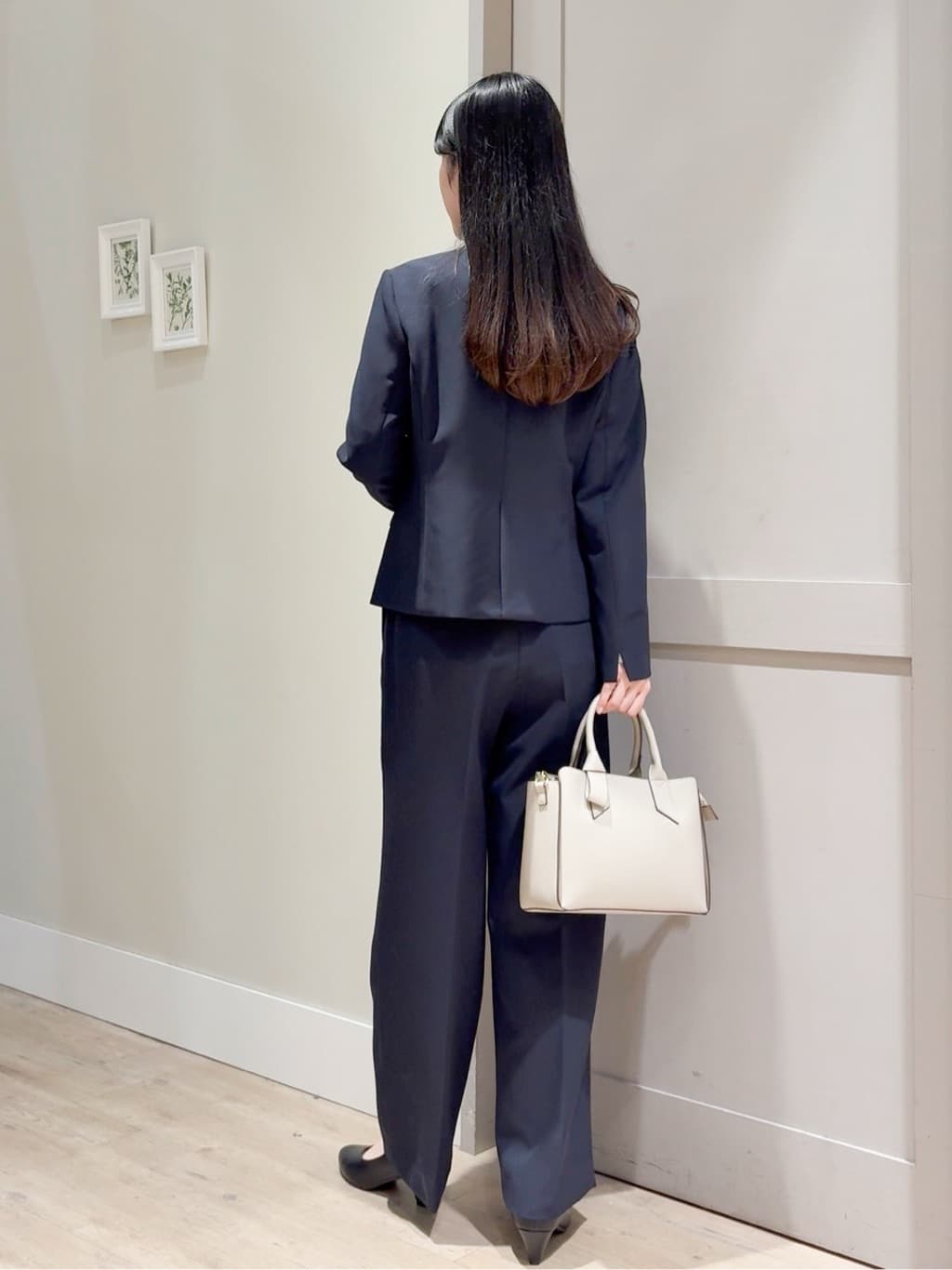 Mayuさんの「grove｜【マシンウォッシュ／防シワ/SS-3L】ストレッチノーカラージャケット」を使ったコーディネート