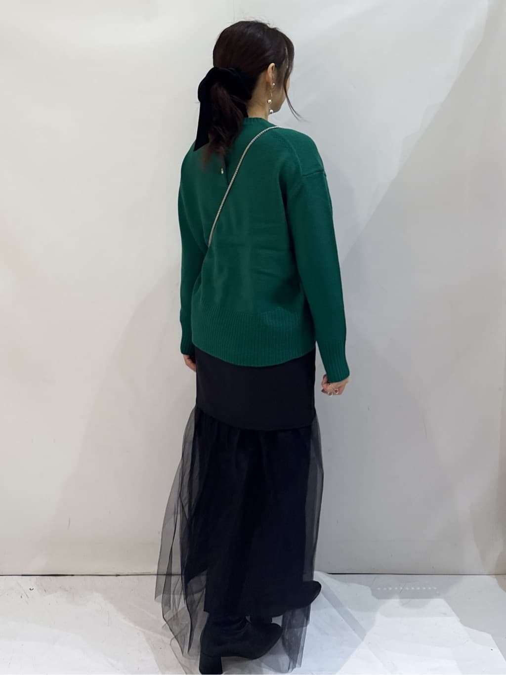 nakkoさんの「OPAQUE.CLIP｜チュールドッキングデザインスカート【洗濯機OK】」を使ったコーディネート