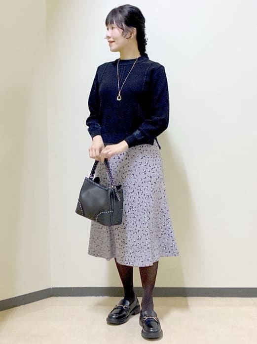  beni_gingerさんの「Reflect｜ソフトフレアプリントスカート」を使ったコーディネート