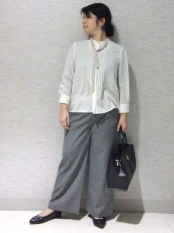 sakoさんの「Reflect｜【お食事会やお出かけに◎】ふんわりジャカード編みカーディガン」を使ったコーディネート