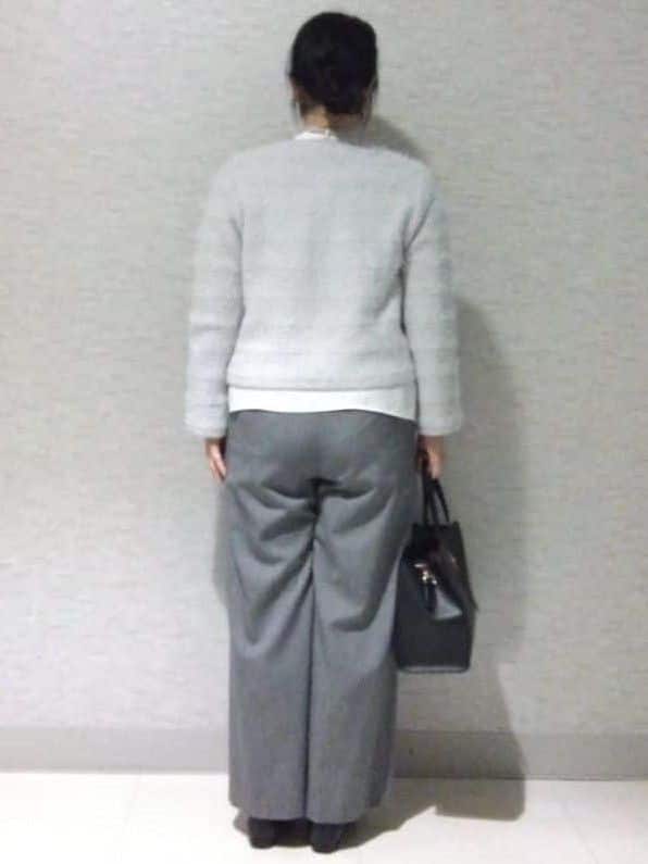 sakoさんの「Reflect｜【お食事会やお出かけに◎】ふんわりジャカード編みカーディガン」を使ったコーディネート