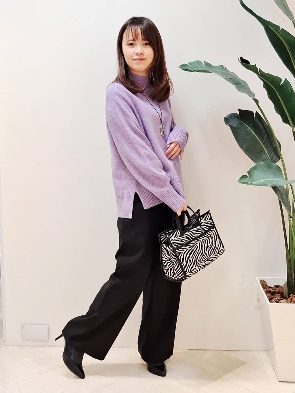 YuKaRiさんの「UNTITLED｜【8色展開/洗える】ウールカシミヤ ハイネックニット」を使ったコーディネート