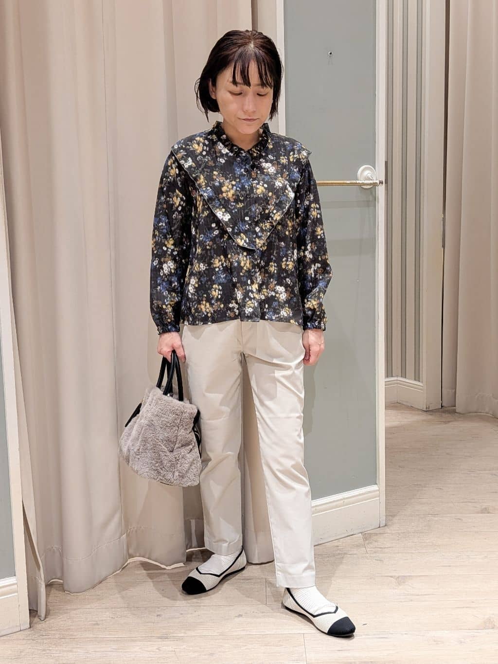 ちゃさんの「grove｜【選べる着丈/多機能】裏起毛ハイパーストレッチテーパードパンツ」を使ったコーディネート