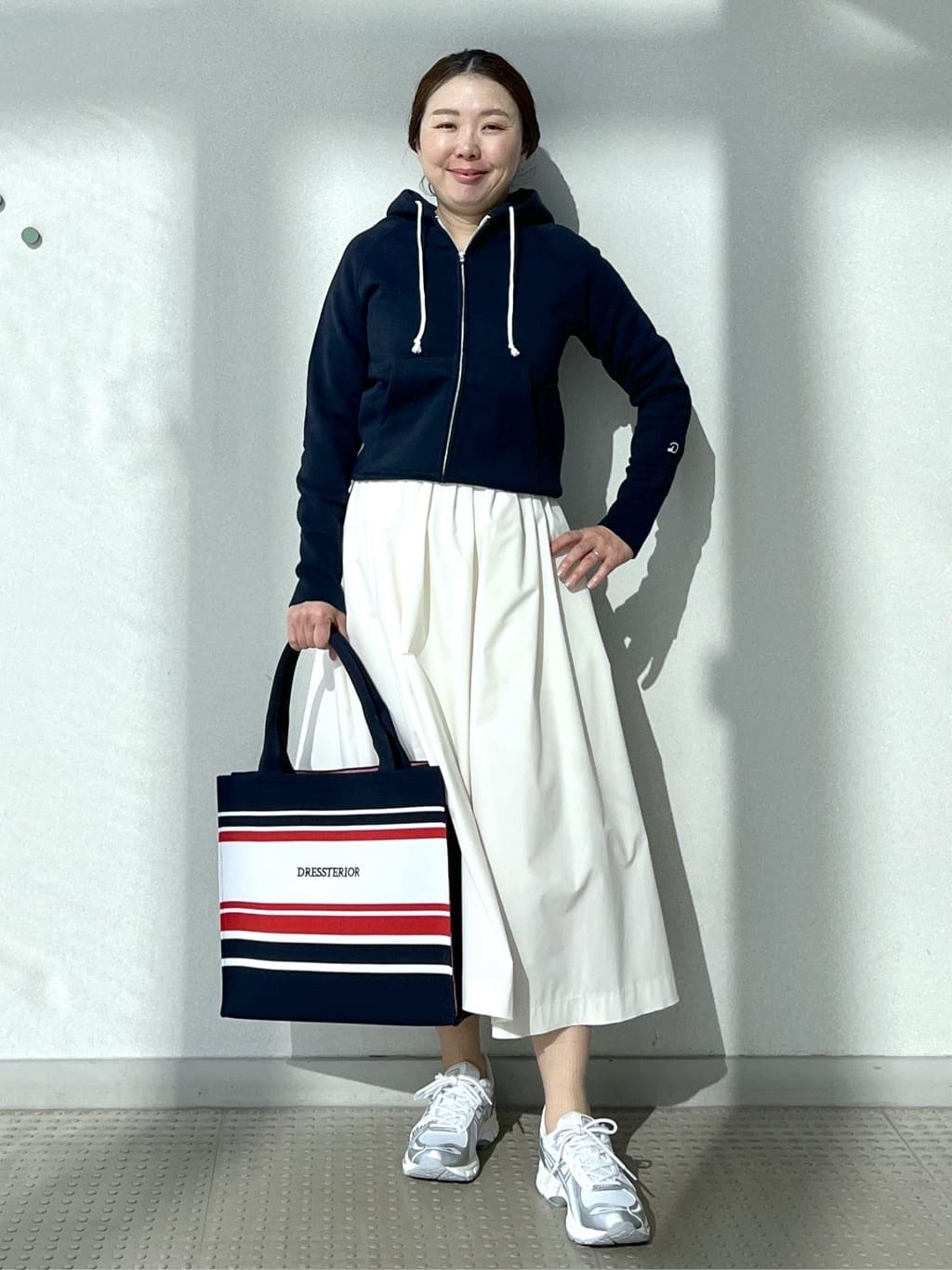 Soeさんの「DRESSTERIOR｜デキシー吊裏毛ジップアップパーカ」を使ったコーディネート