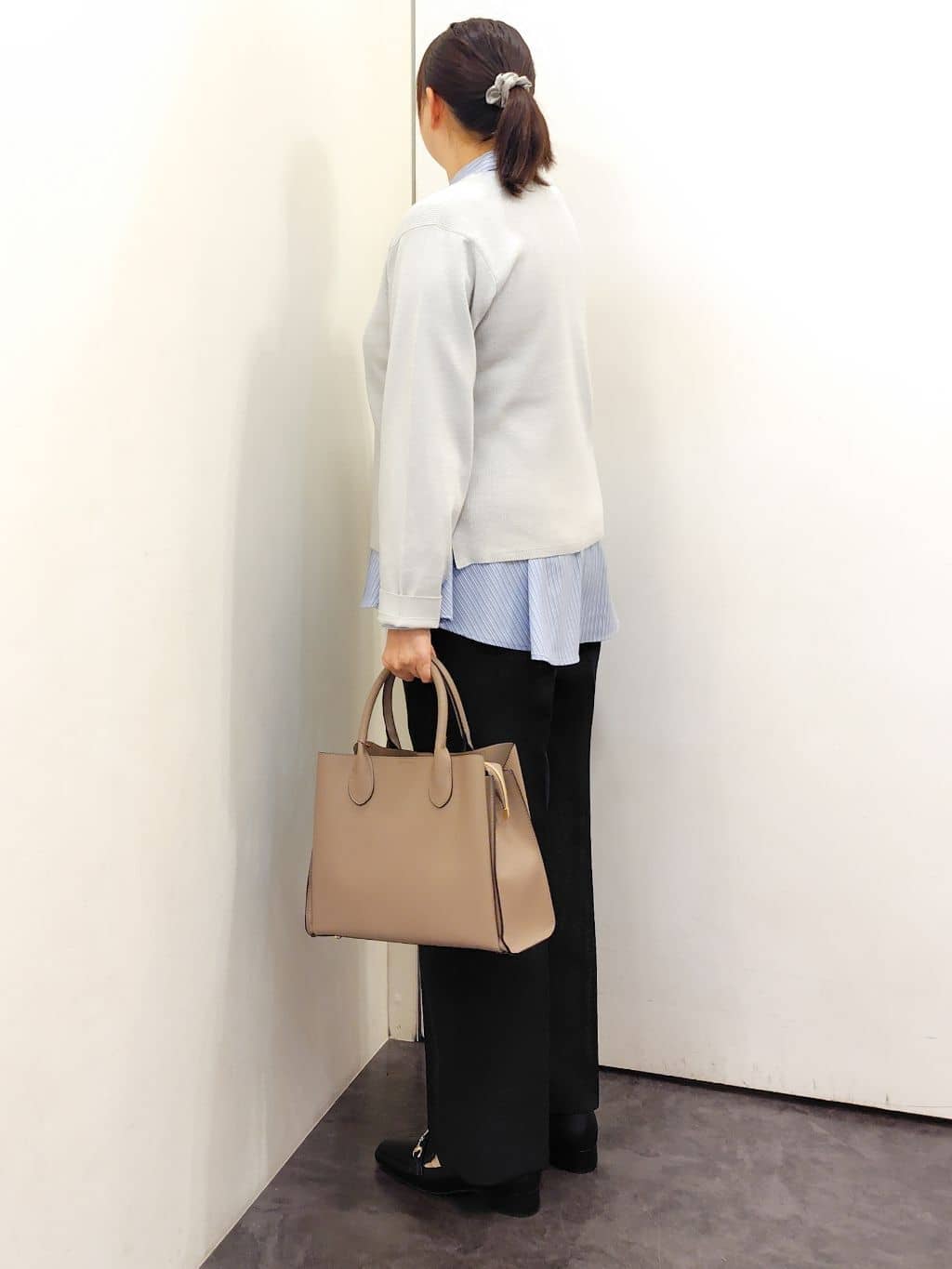 こんちゃんさんの「grove｜【マシンウォッシュ／防シワ/SS-3L】ストレッチワイドパンツ」を使ったコーディネート