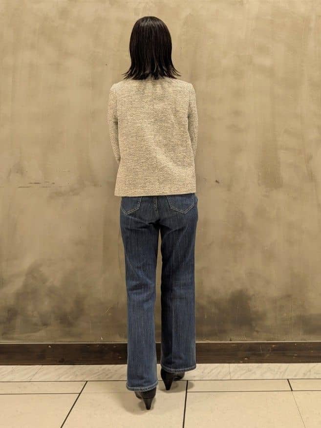shioさんの「grove｜【ハレの日・通勤】きちんとからカジュアルまで着回せる、ミドル丈ツイードジャケット」を使ったコーディネート
