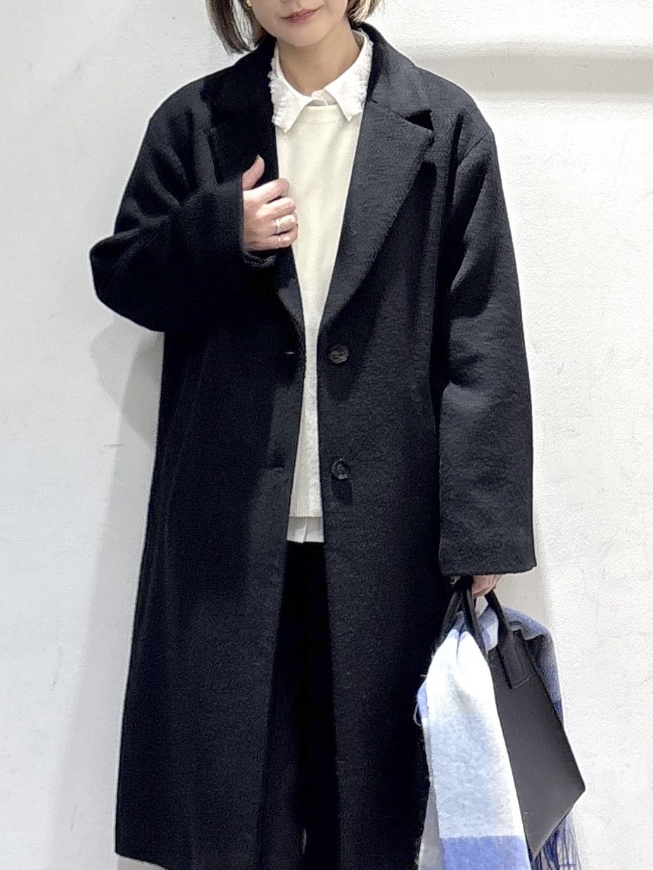 たけねぇさんの「OPAQUE.CLIP｜カシミヤブレンドウールチェスターコート」を使ったコーディネート