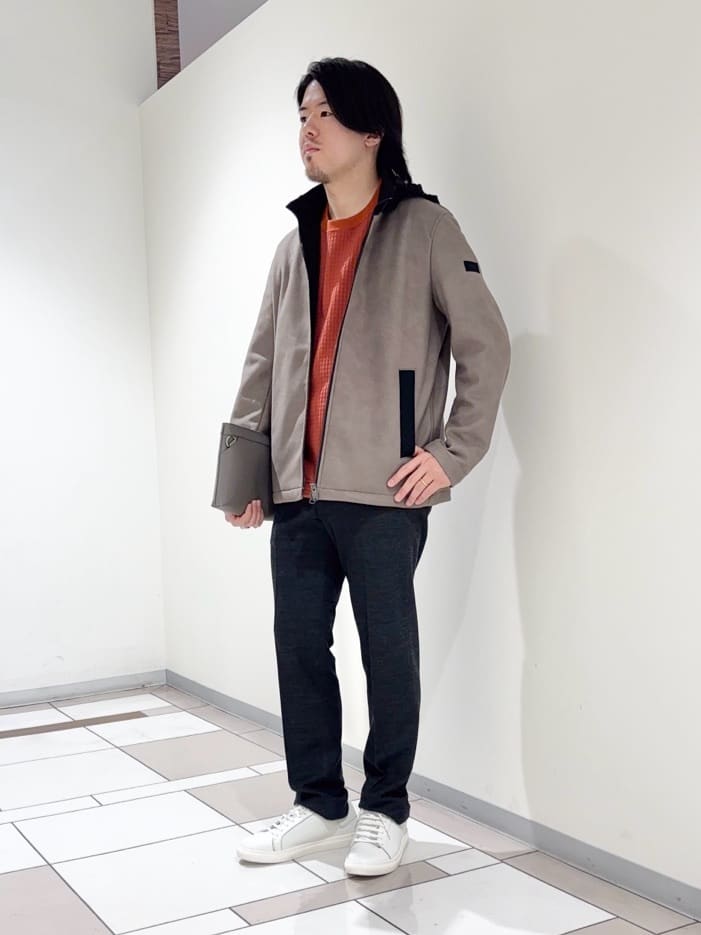 及川さんの「TAKEO KIKUCHI｜【JUST ONE LAYER】ダウンファブリック ジップアップ フード ブルゾン」を使ったコーディネート