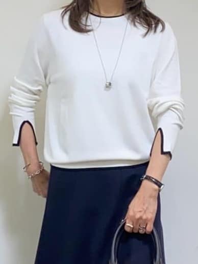tomoさんの「UNTITLED｜【アンサンブル可/洗える】ウォームスパン カーディガン」を使ったコーディネート