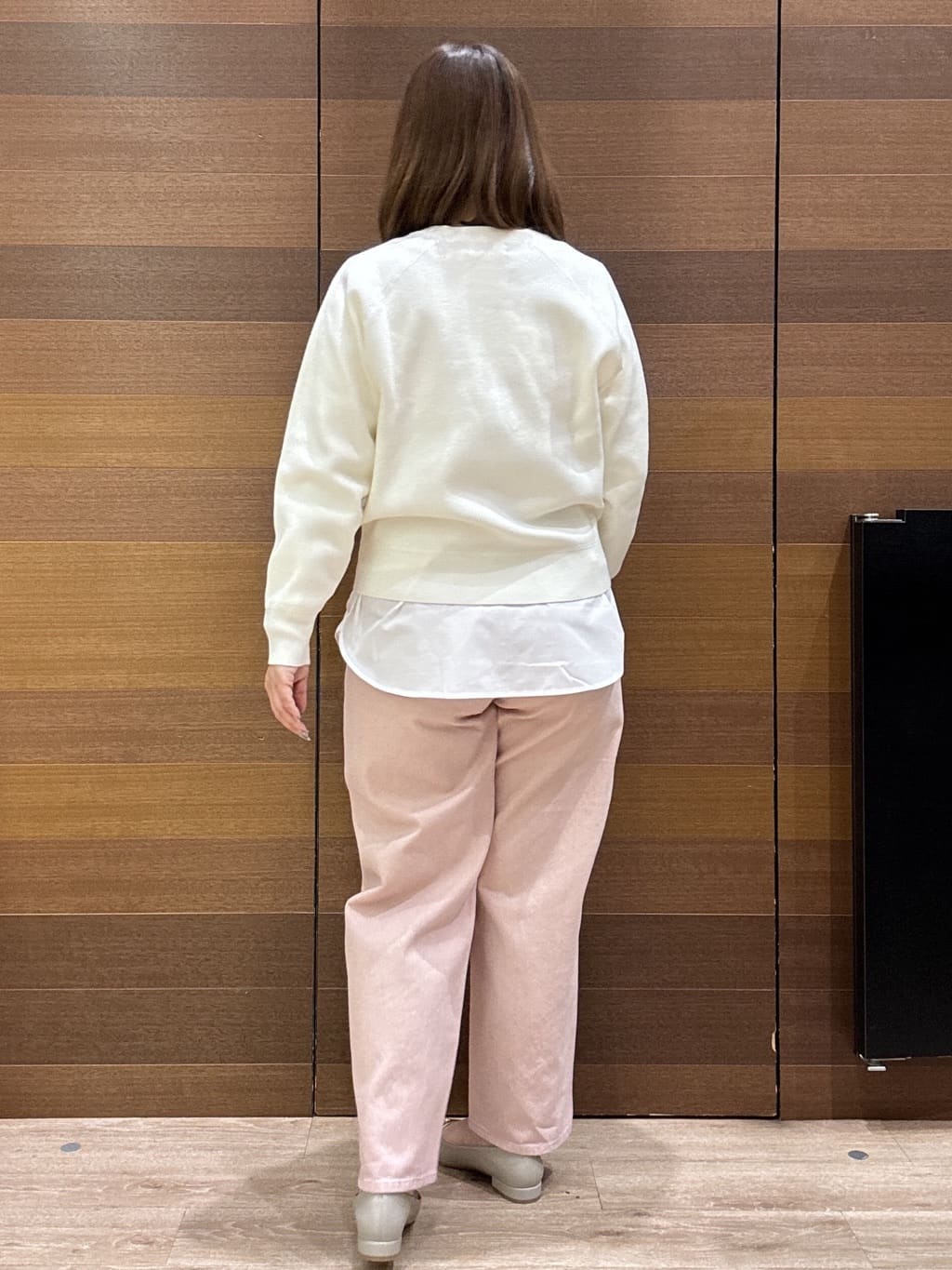 yumeさんの「OPAQUE.CLIP｜スウェットライクニット【洗濯機OK】」を使ったコーディネート