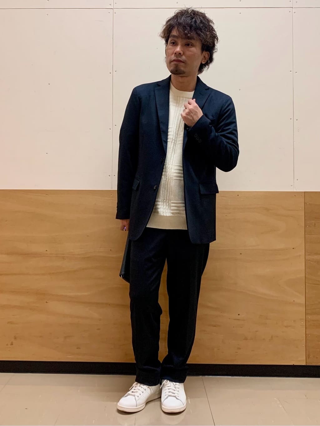 MATUさんの「THE SHOP TK｜【動きやすい、快適ビジネスジャケット】TRジャージ ジャケット　セットアップ可/洗濯機OK/ストレッ」を使ったコーディネート