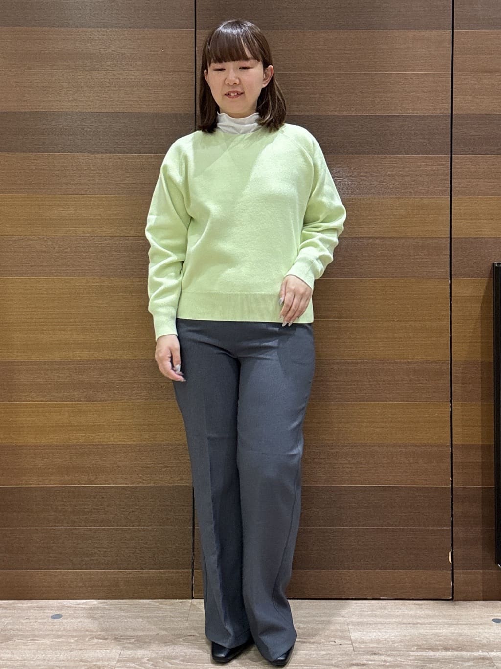 yumeさんの「OPAQUE.CLIP｜スウェットライクニット【洗濯機OK】」を使ったコーディネート