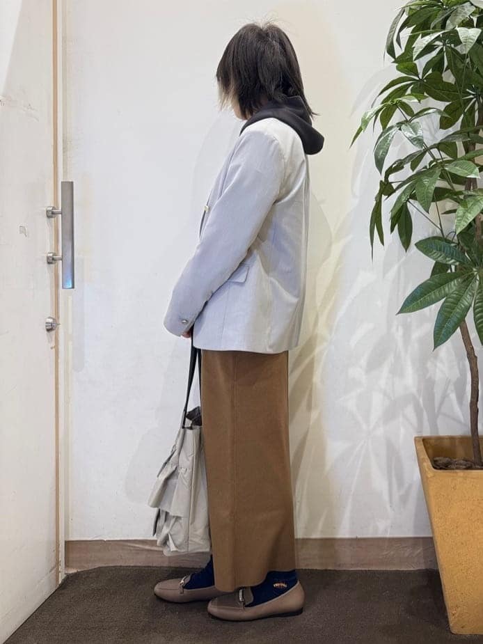 misakiさんの「SHOO･LA･RUE｜【セットアップ可/S-LL/洗濯機可】マニッシュに決まる ダブルブレストジャケット」を使ったコーディネート