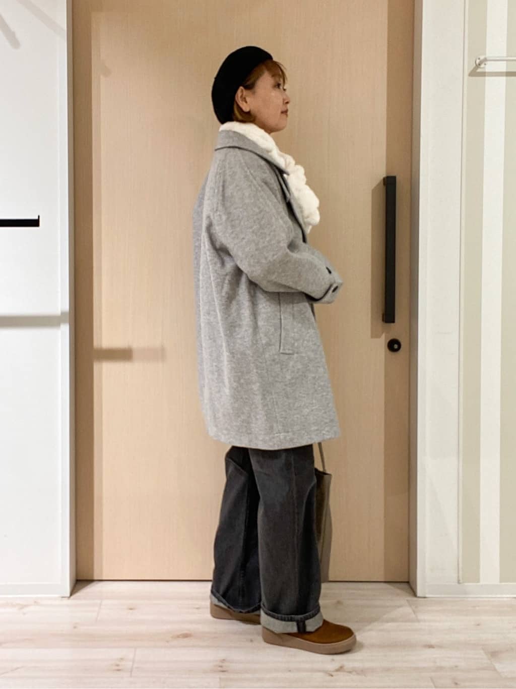ぷくりんさんの「SHOO･LA･RUE｜【SHOO・LA・RUE DENIM/SS-LL】程よい厚みの ストレートデニムパンツ（10.5オン」を使ったコーディネート