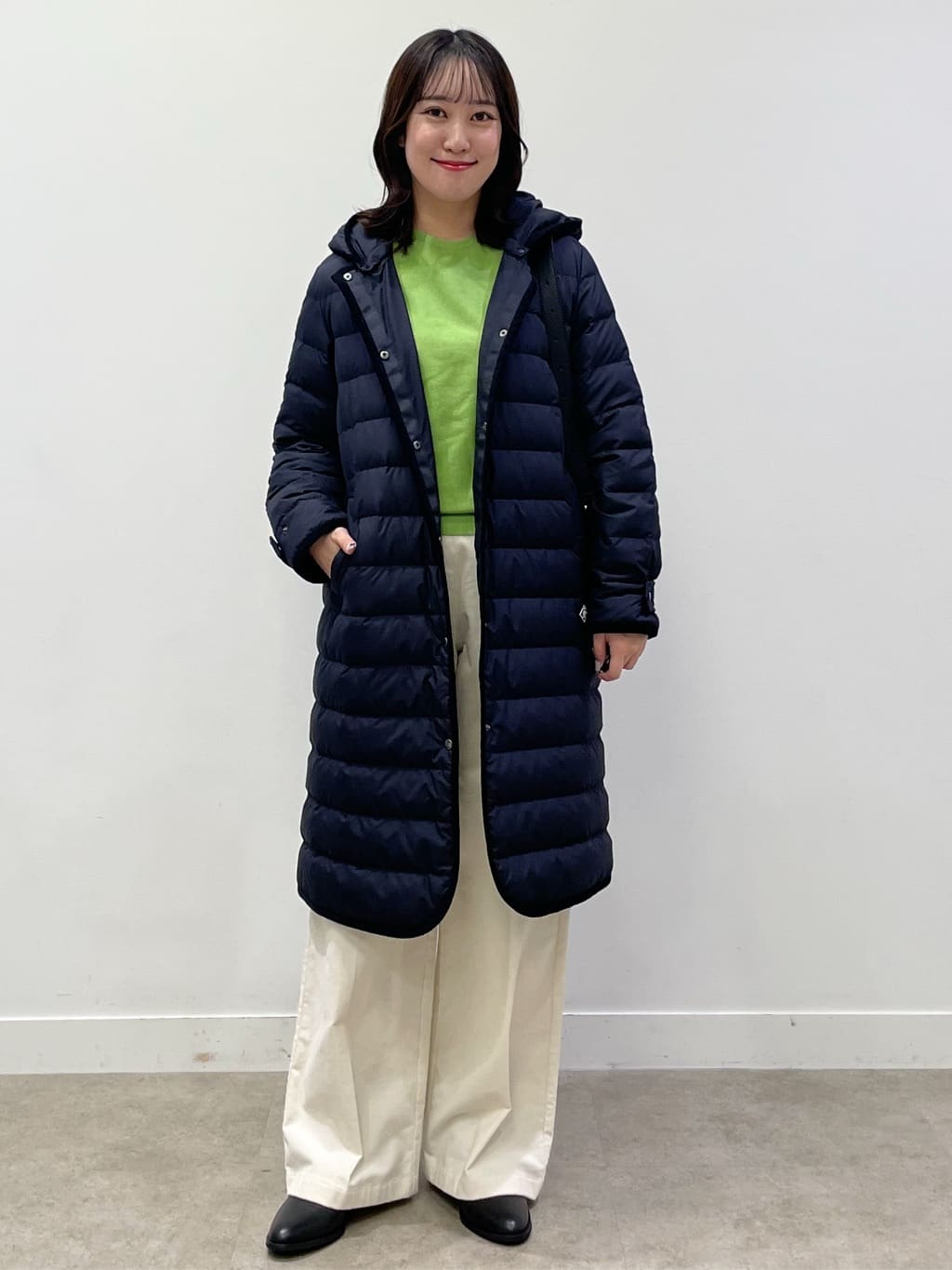 yukariさんの「Dessin｜【洗える】ウールブレンド後ろボタンニット」を使ったコーディネート