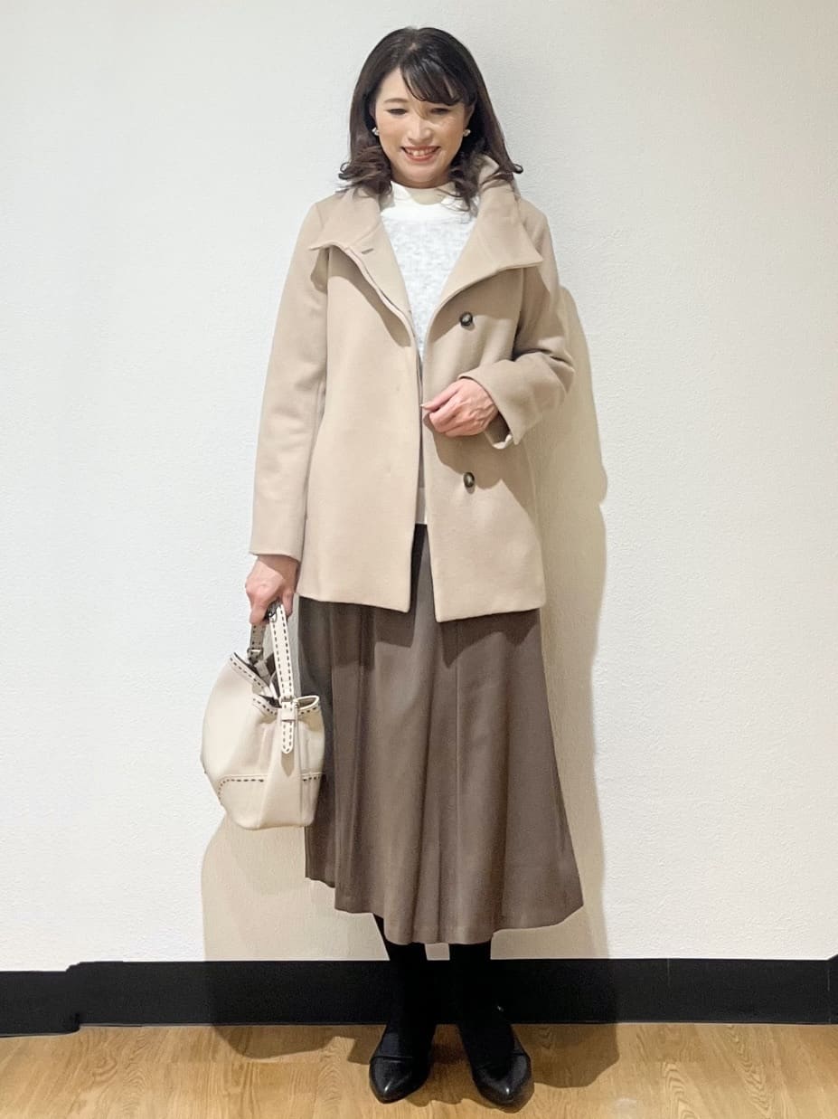 ayaさんの「Reflect｜アーガイル柄ハイネックニット」を使ったコーディネート