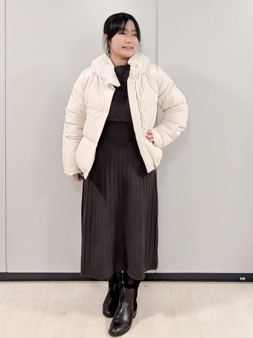 Nonさんの「index｜KAWADAダウンショートコート【撥水／洗濯機OK／静電気防止裏地】《XS～LL》」を使ったコーディネート