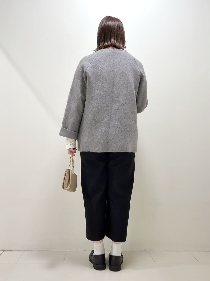 YUIさんの「UNTITLED｜【軽アウター/ミドル丈】ウールニットコーディガン」を使ったコーディネート