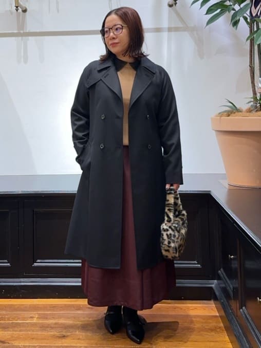 Asamiさんの「DRESSTERIOR｜コンパクトフェイクファーバッグ」を使ったコーディネート
