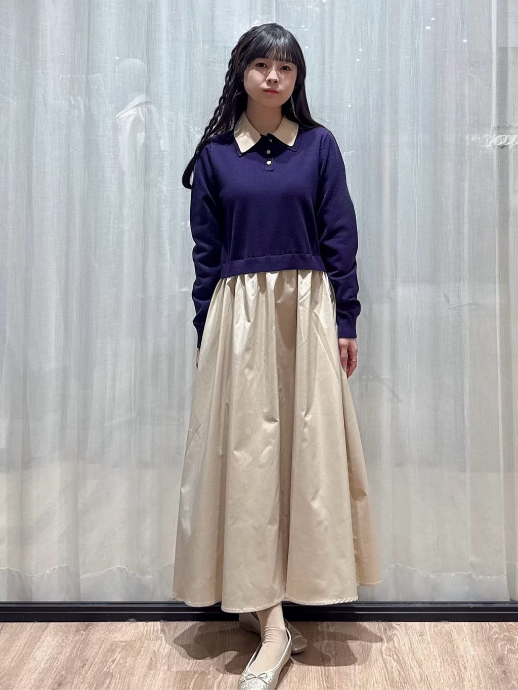 ぞうげさんの「OPAQUE.CLIP｜フォルムスリーブミドルコート【洗濯機OK】」を使ったコーディネート