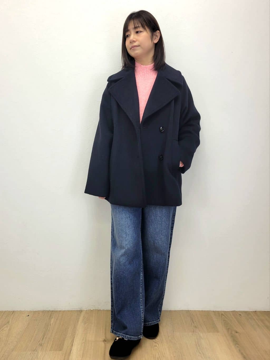 LISAさんの「OPAQUE.CLIP｜カシミヤブレンドウールミドルピーコート」を使ったコーディネート