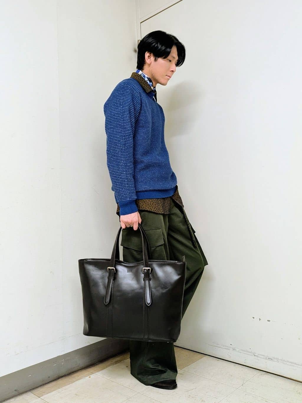ryoさんの「TAKEO KIKUCHI｜メランジ ニットプルオーバー」を使ったコーディネート