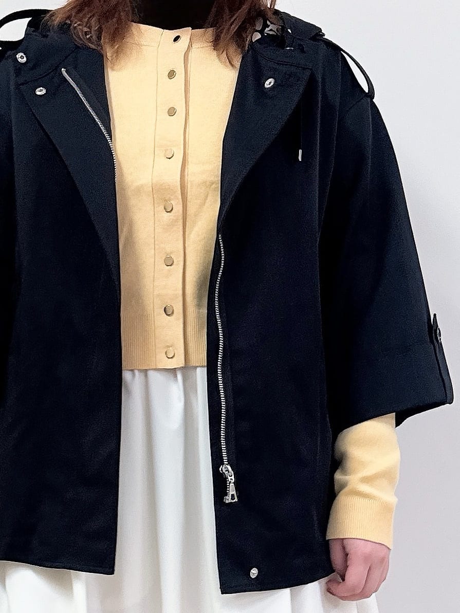 なかもとあきさんの「DRESSTERIOR｜【ウォッシャブル/撥水素材】Ａライン ショートモッズコート」を使ったコーディネート