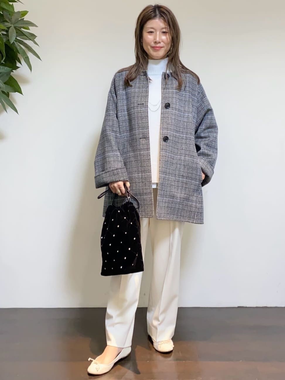 tomoさんの「UNTITLED｜【8色展開/洗える】ウールカシミヤ ハイネックニット」を使ったコーディネート