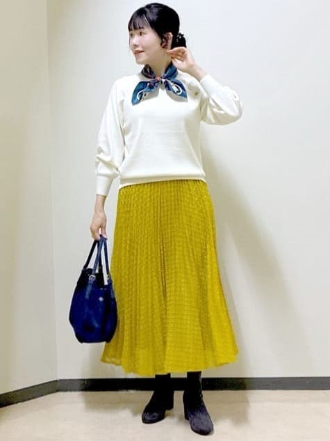  beni_gingerさんの「Reflect｜【ゆったり着られる◎】ラグランスリーブニット」を使ったコーディネート
