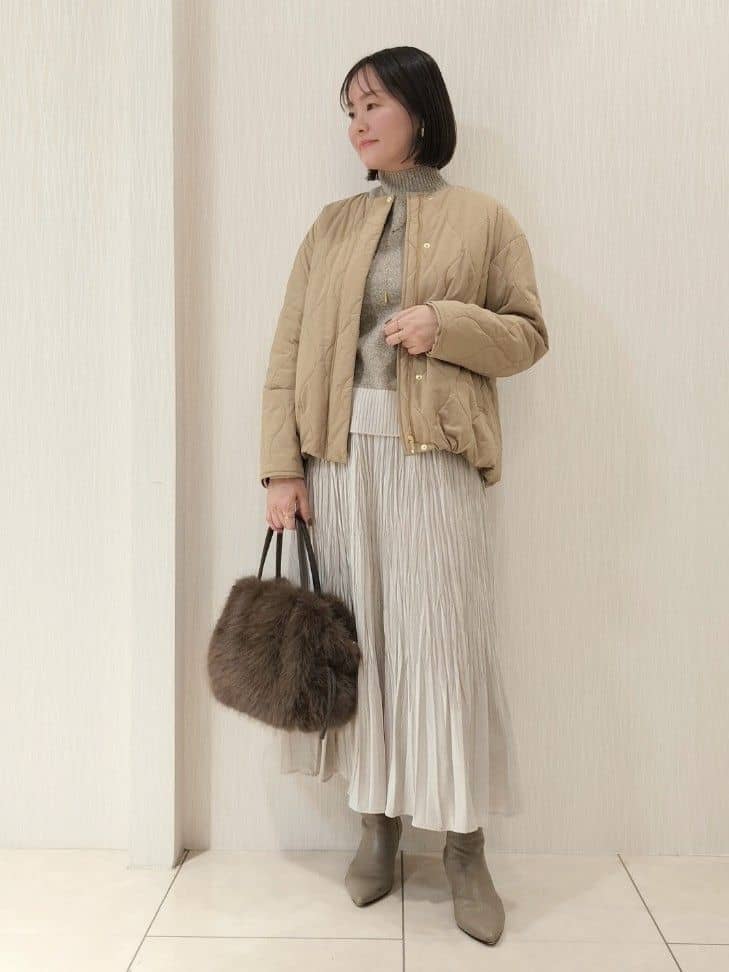 naokoさんの「UNTITLED｜【8色展開/洗える】ウールカシミヤ ハイネックニット」を使ったコーディネート