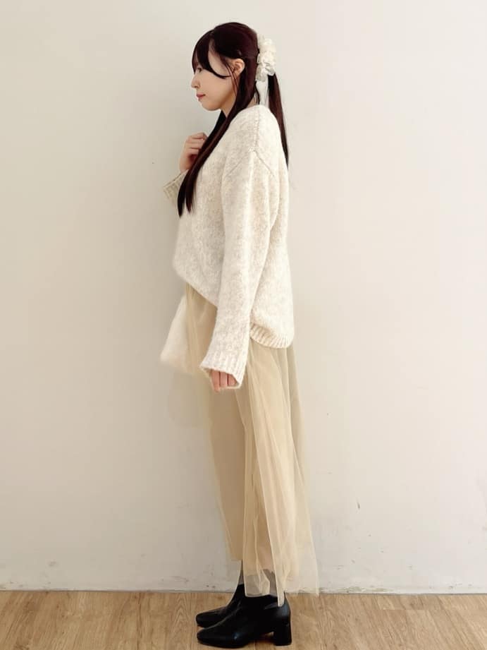 yukikaさんの「OPAQUE.CLIP｜【11色展開】フェイクファースクエアミニポシェット」を使ったコーディネート