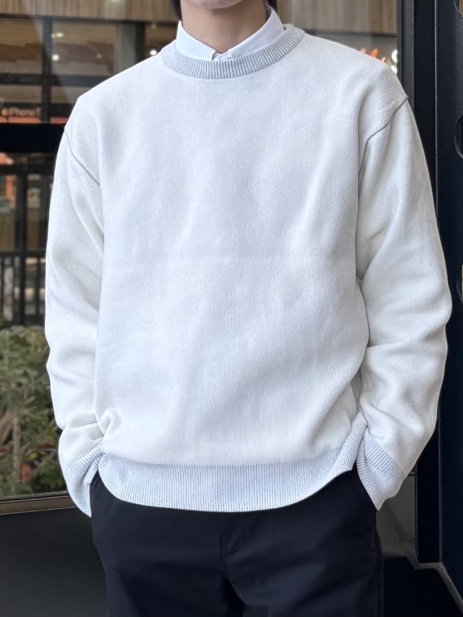 うらしーさんの「THE SHOP TK｜【大人の上品カジュアルを叶える】ハグするニット 洗濯機OK／6色展開」を使ったコーディネート