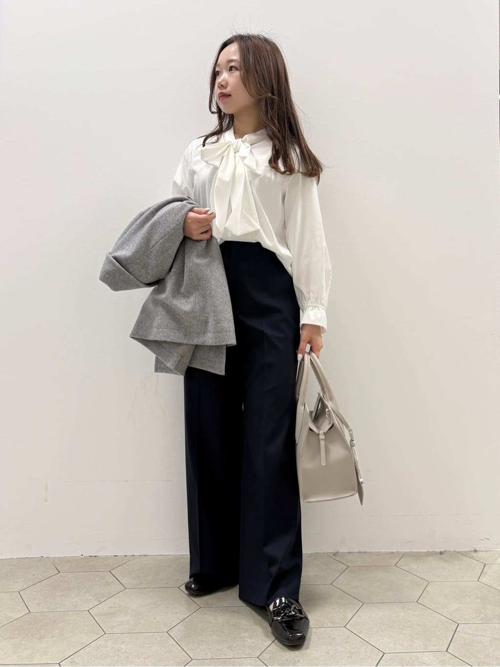 kahoさんの「INDIVI｜【セレモニー／洗える】ミックスツイードライトジャケット」を使ったコーディネート